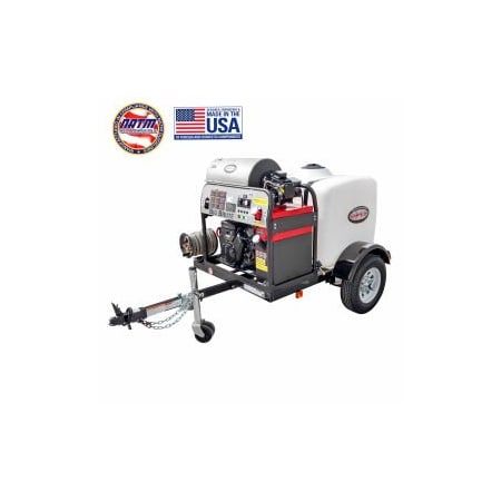Fna Group Simpson Mobile Trailer Gas Pressure Washer W/ Vanguard V-Twin Engine, 4000 PSI, 4.0 GPM 95006